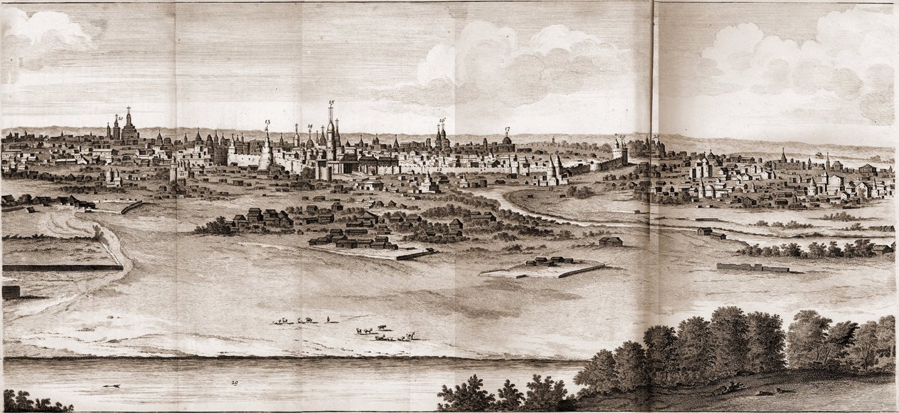 Moscovo De: Viagens através de Moscovo, Pérsia e Índices Orientais de Cornelis de Bruijn