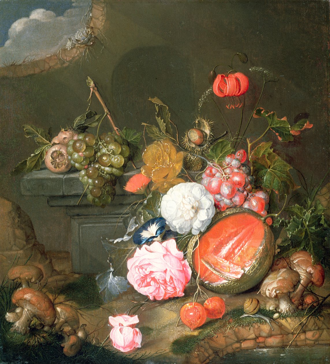 Uma natureza morta de Cornelis de Heem