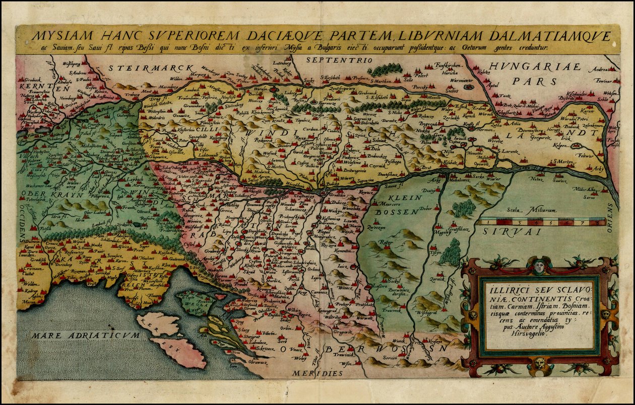 Mapa de 1593 do Norte dos Balcãs, de Cornelis de Jode de Cornelis de Jode