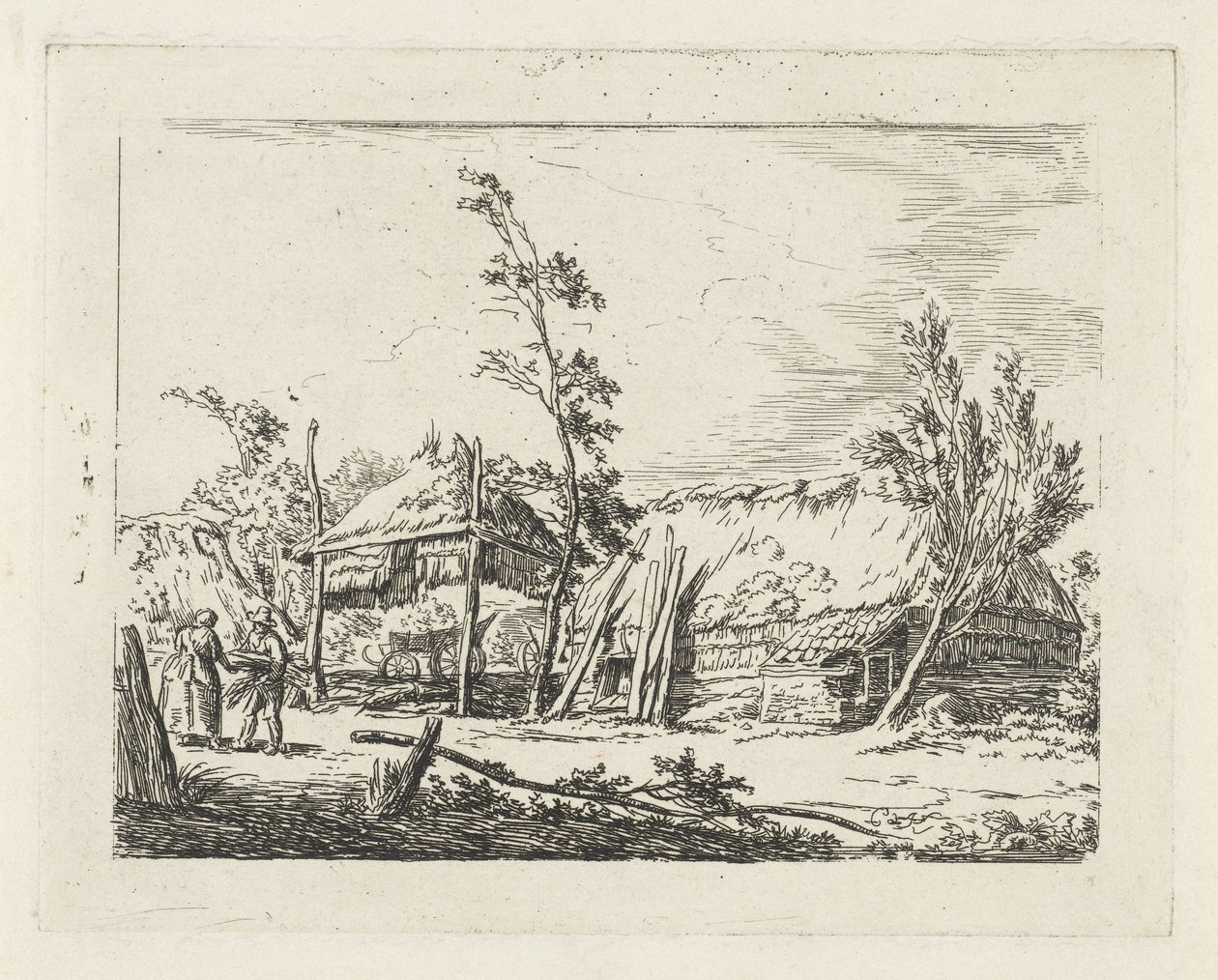Casa de campo com palheiro de Cornelis de Kruyff