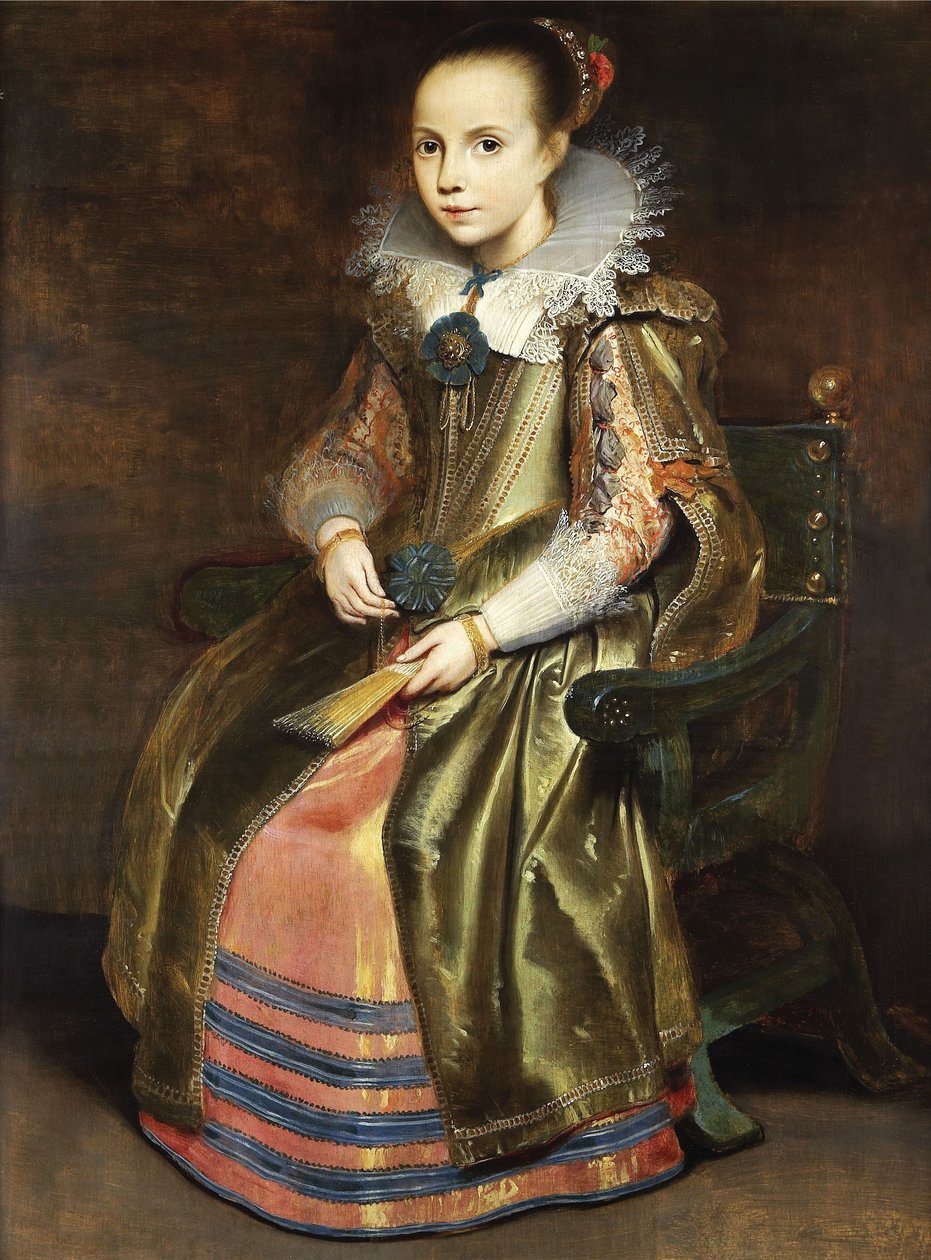 Elisabeth Vekemans como uma menina de Cornelis de Vos