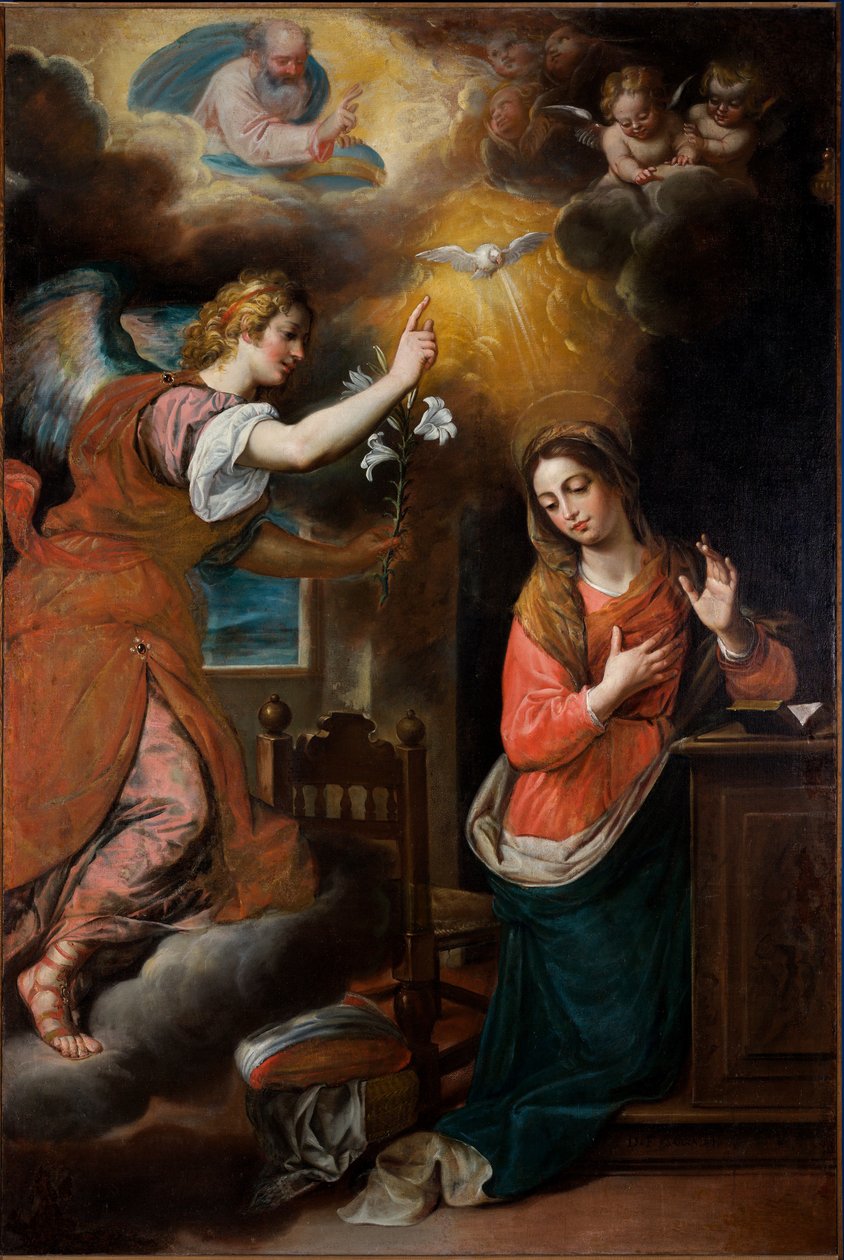 Anunciação, depois de 1600 (óleo sobre tela) de Cornelis de Wael