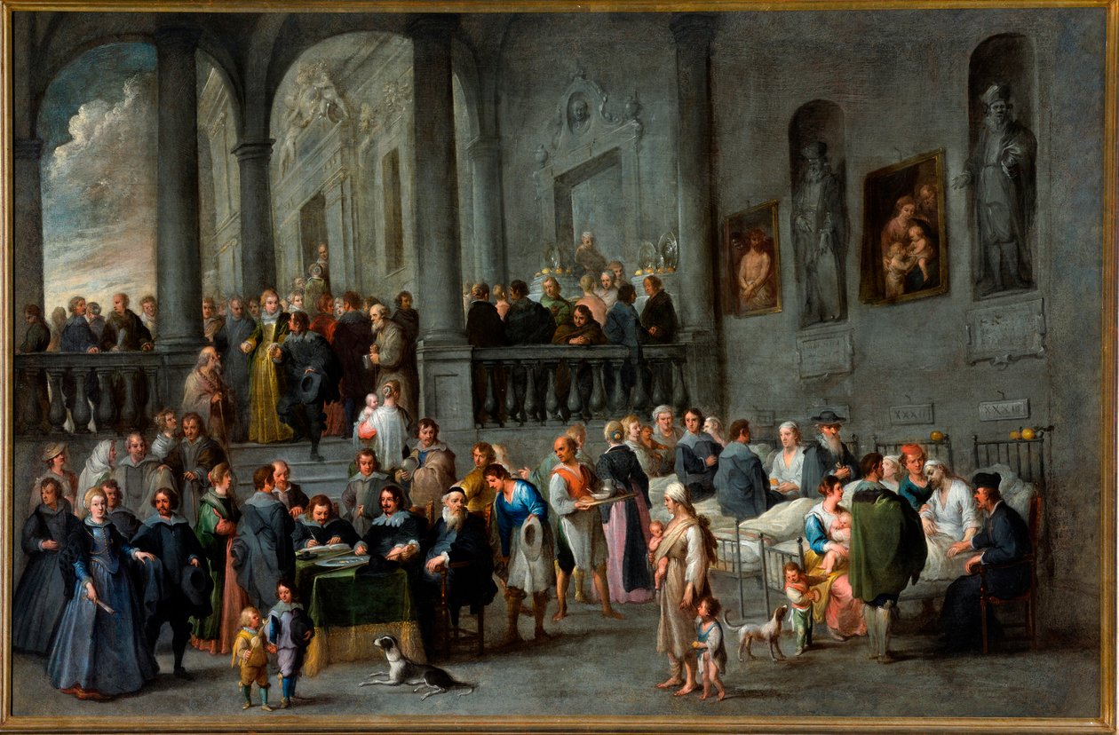 Ciclo das Sete Obras de Misericórdia Corporal: Visitando os Doentes de Cornelis de Wael