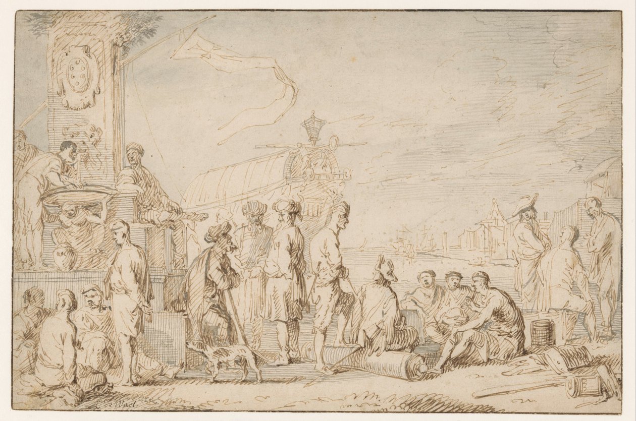 porto oriental de Cornelis de Wael