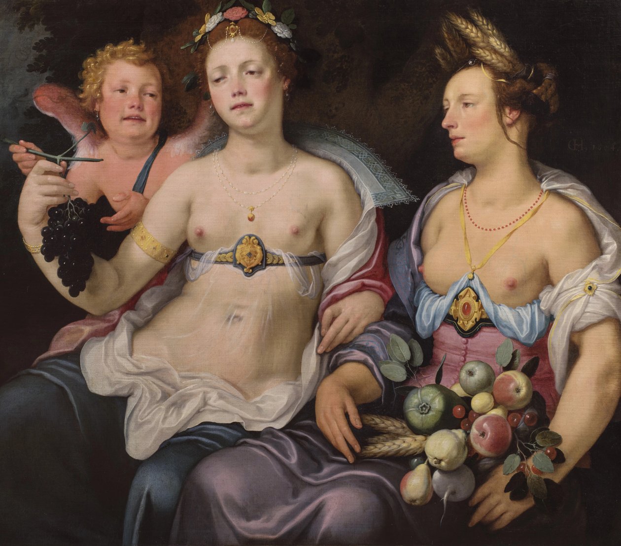 Vénus, Cupido e Ceres de Cornelis van Haarlem