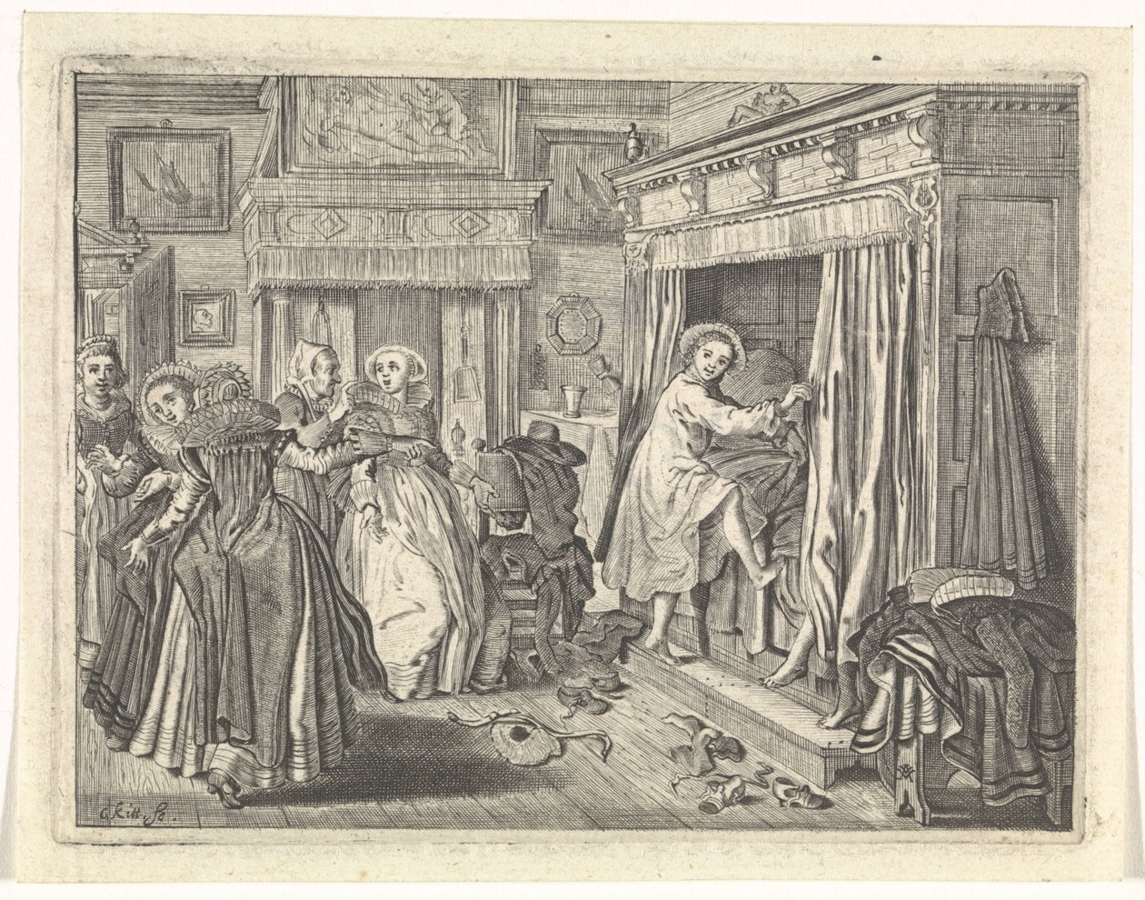 Cena de dormitório de Cornelis van Kittensteyn