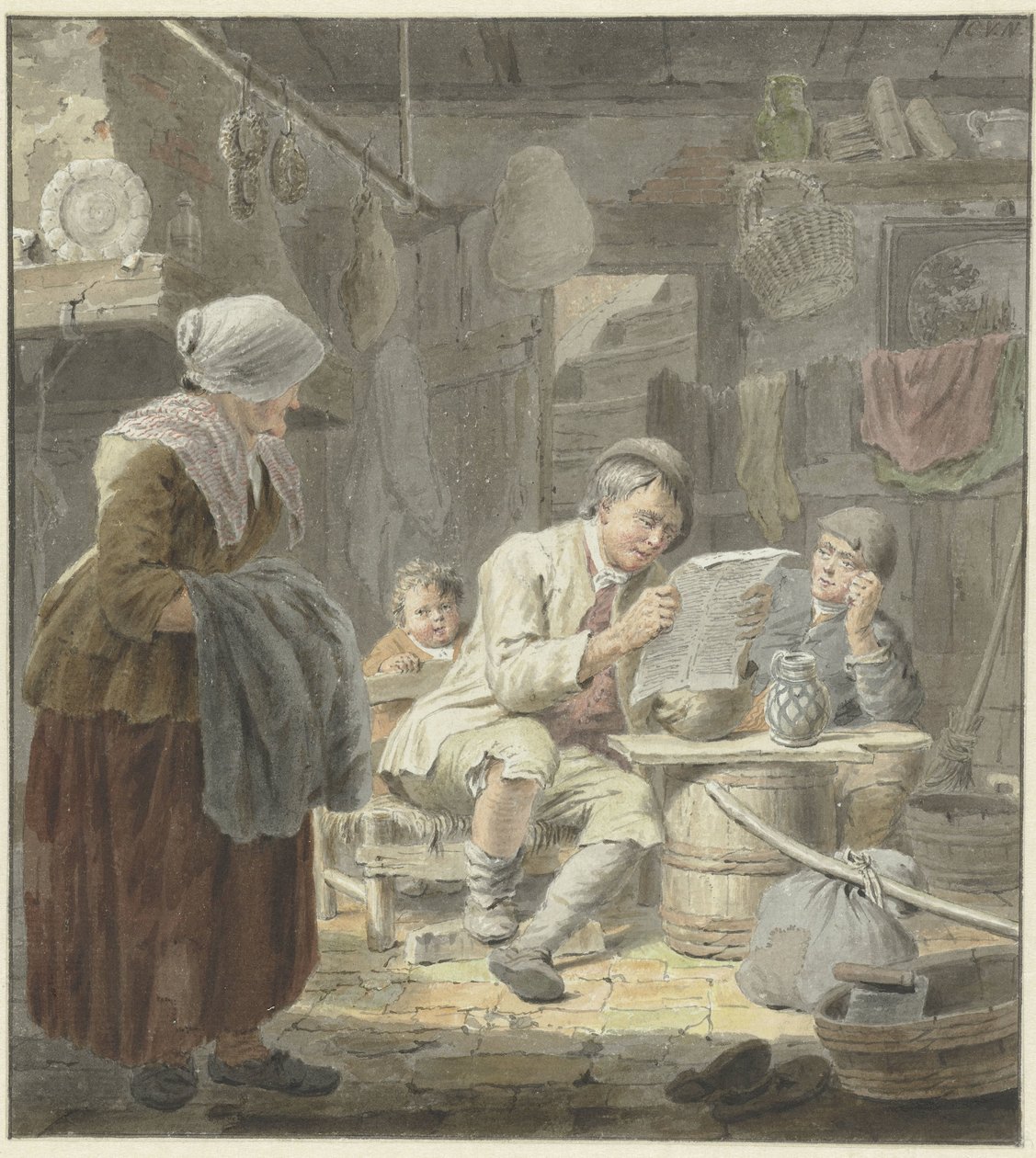 O leitor de jornal de Cornelis van Noorde