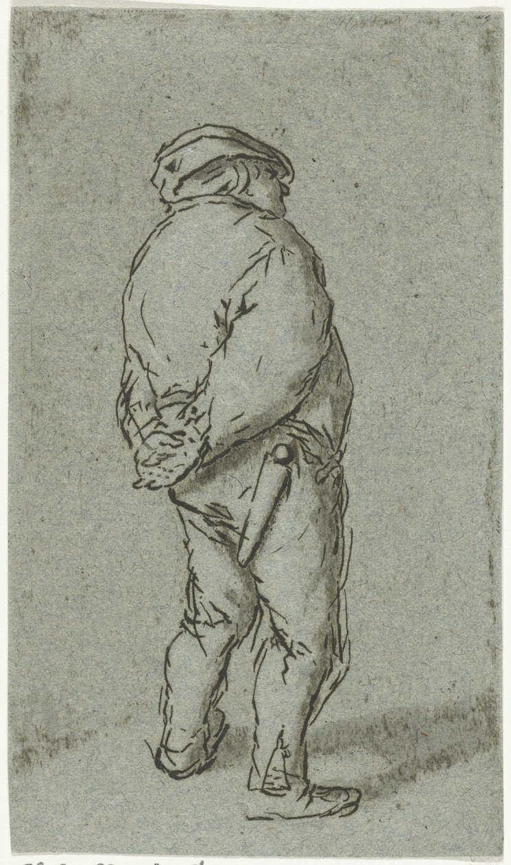 homem de pé de Cornelis van Noorde