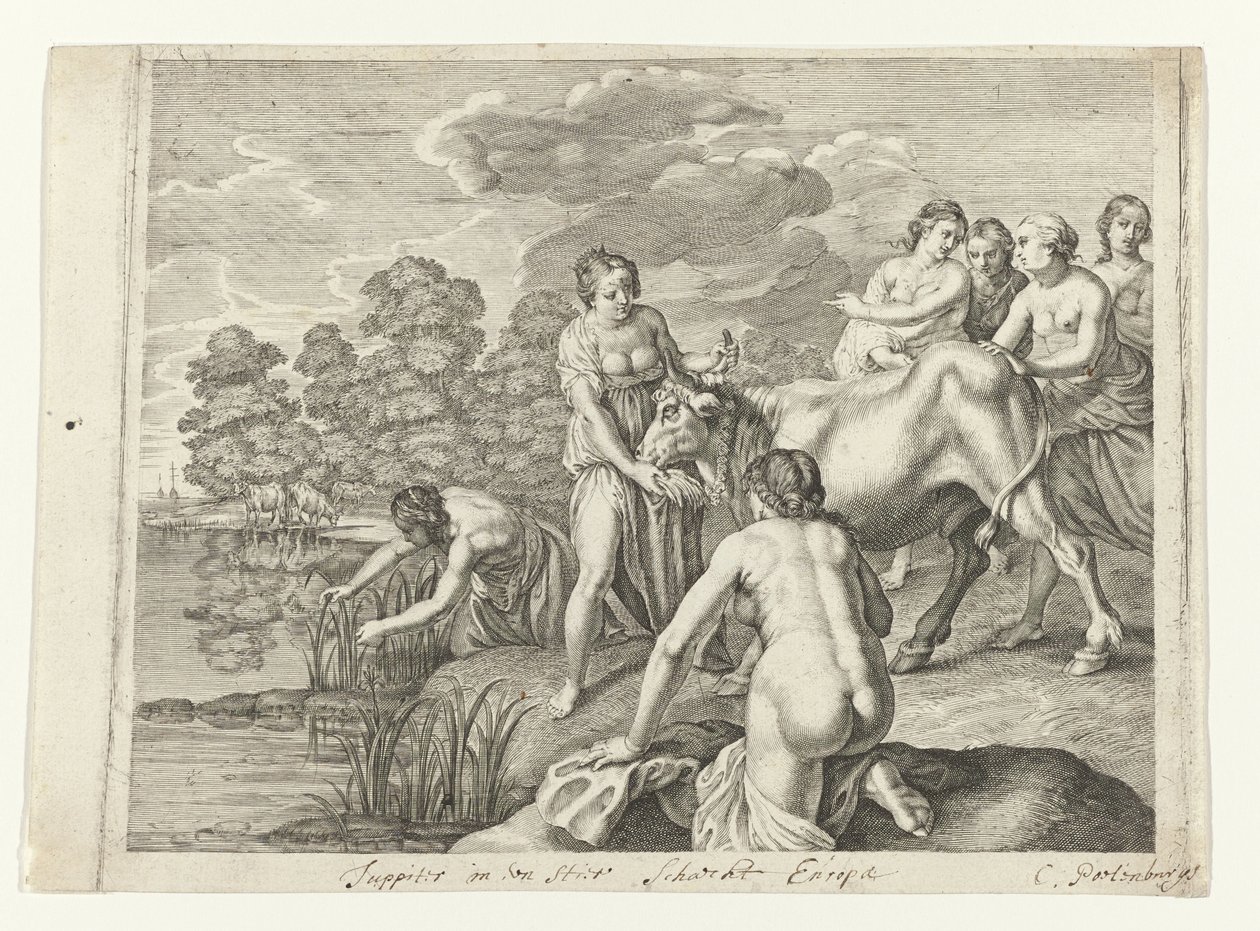 Xadrez de Júpiter Europa
Metamorfoses por Ovid (título da série) de Cornelis van Poelenburch (possibly)