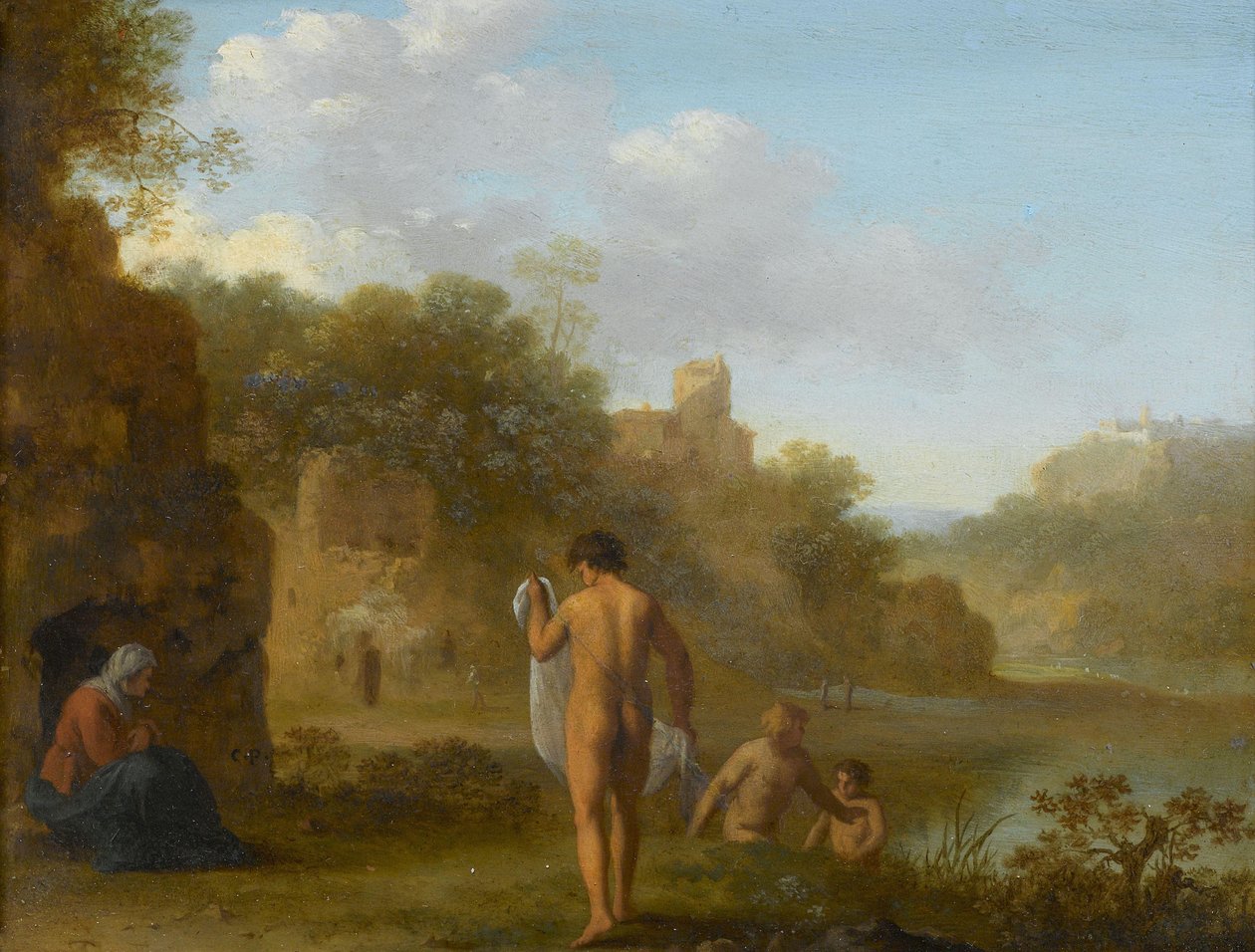 Homens de banho de Cornelis van Poelenburch