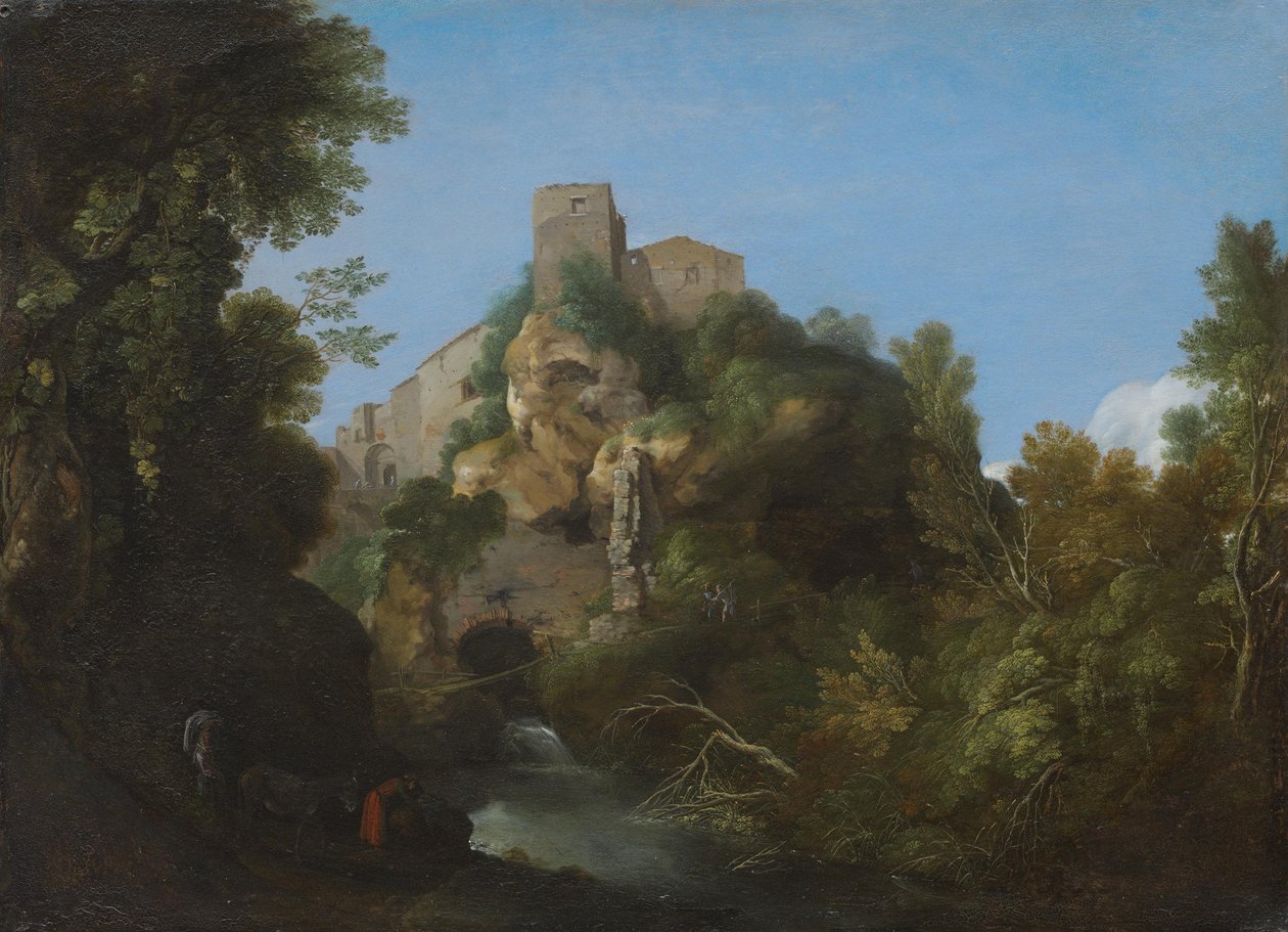 Paisagem italiana de Cornelis van Poelenburch