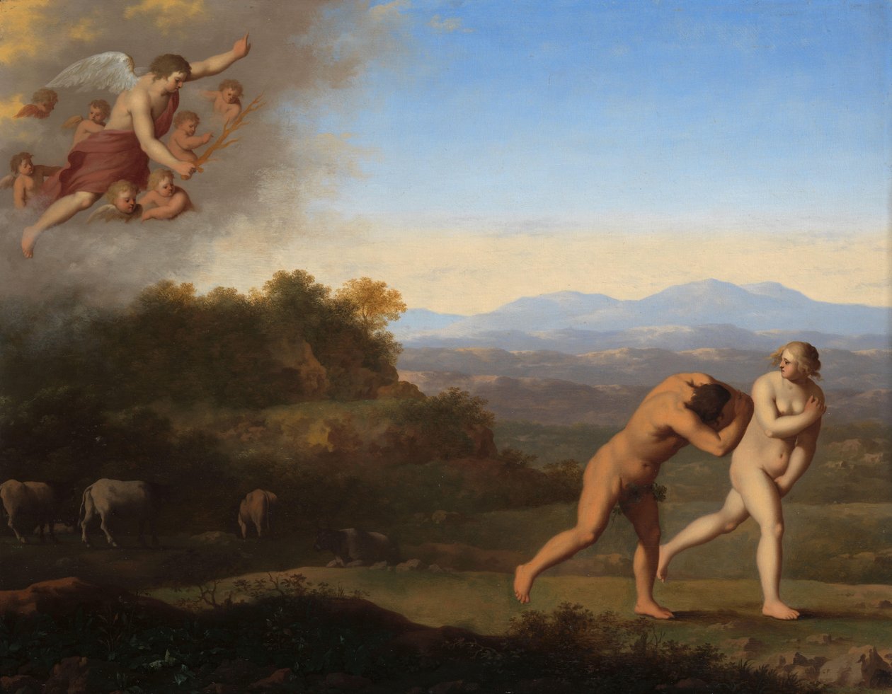 A Expulsão do Paraíso
A Expulsão do Paraíso (Génesis 3:23-24) de Cornelis van Poelenburch
