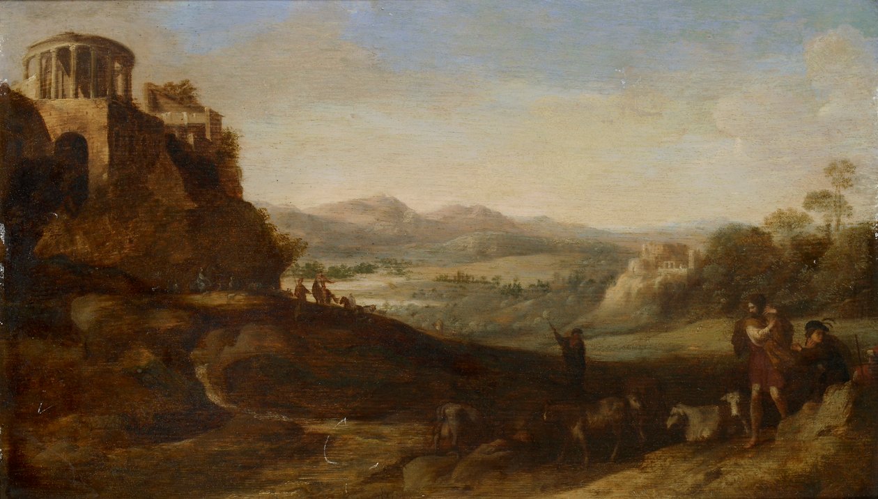 Pastores na Campagna, 1620-1667 de Cornelis van Poelenburgh
