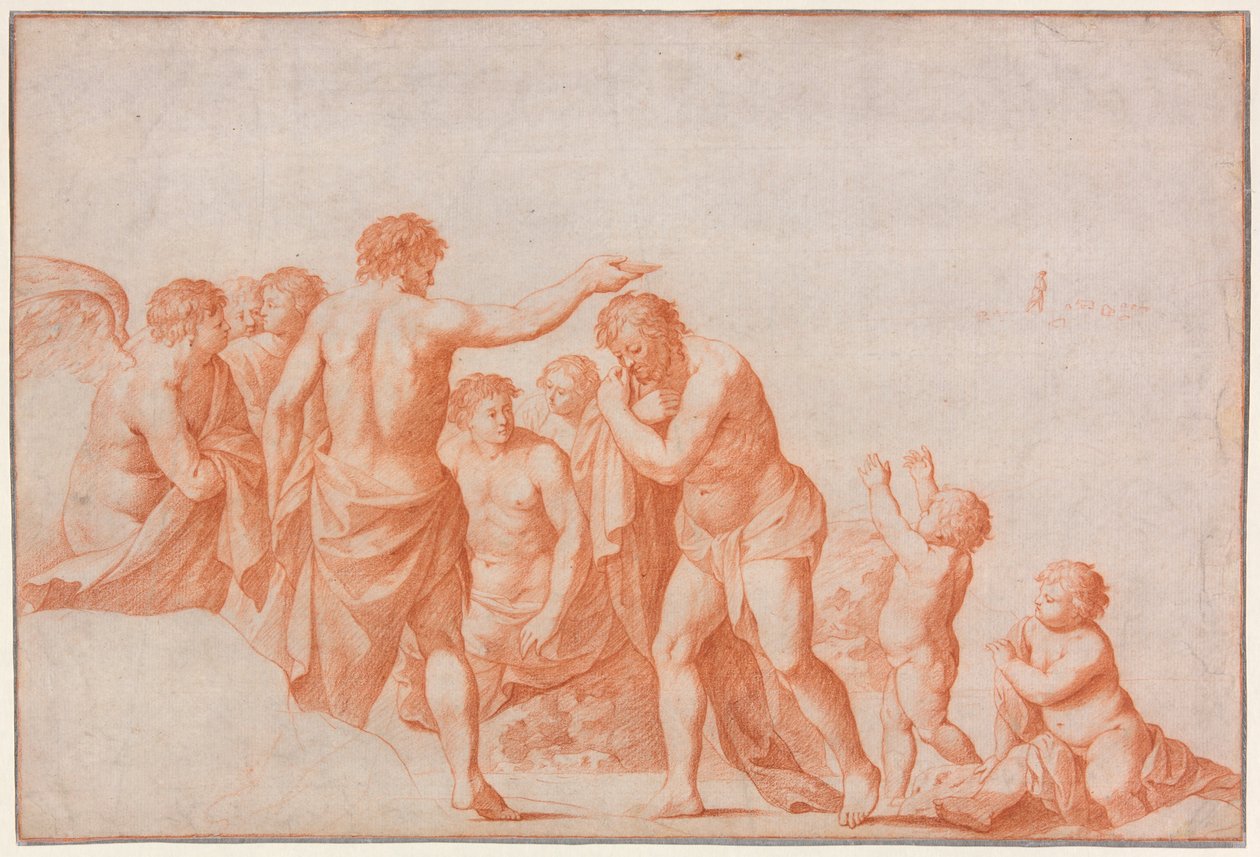 O Batismo de Cristo de Cornelis van Poelenburgh
