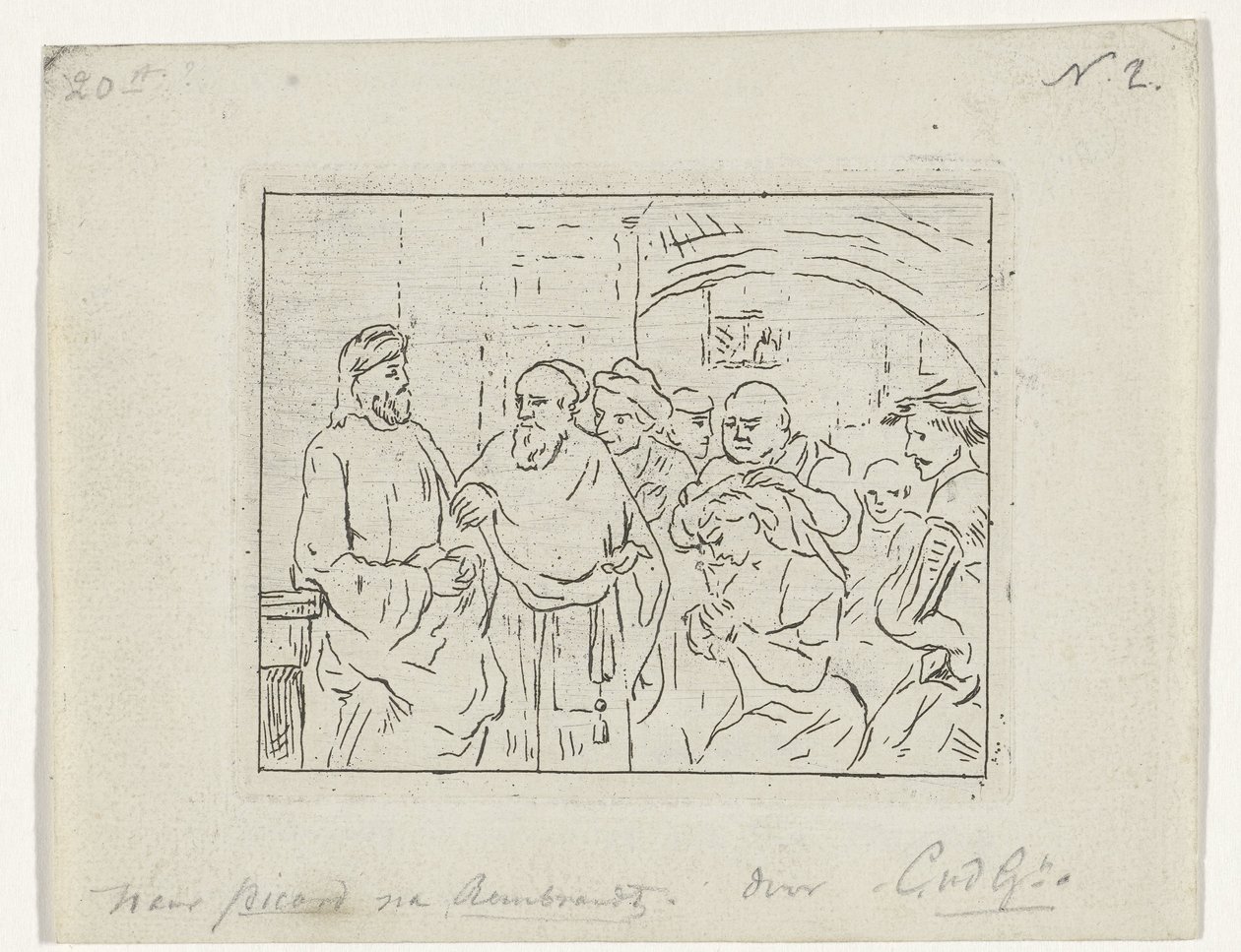 Cristo e a adúltera de Cornelis van der Griendt