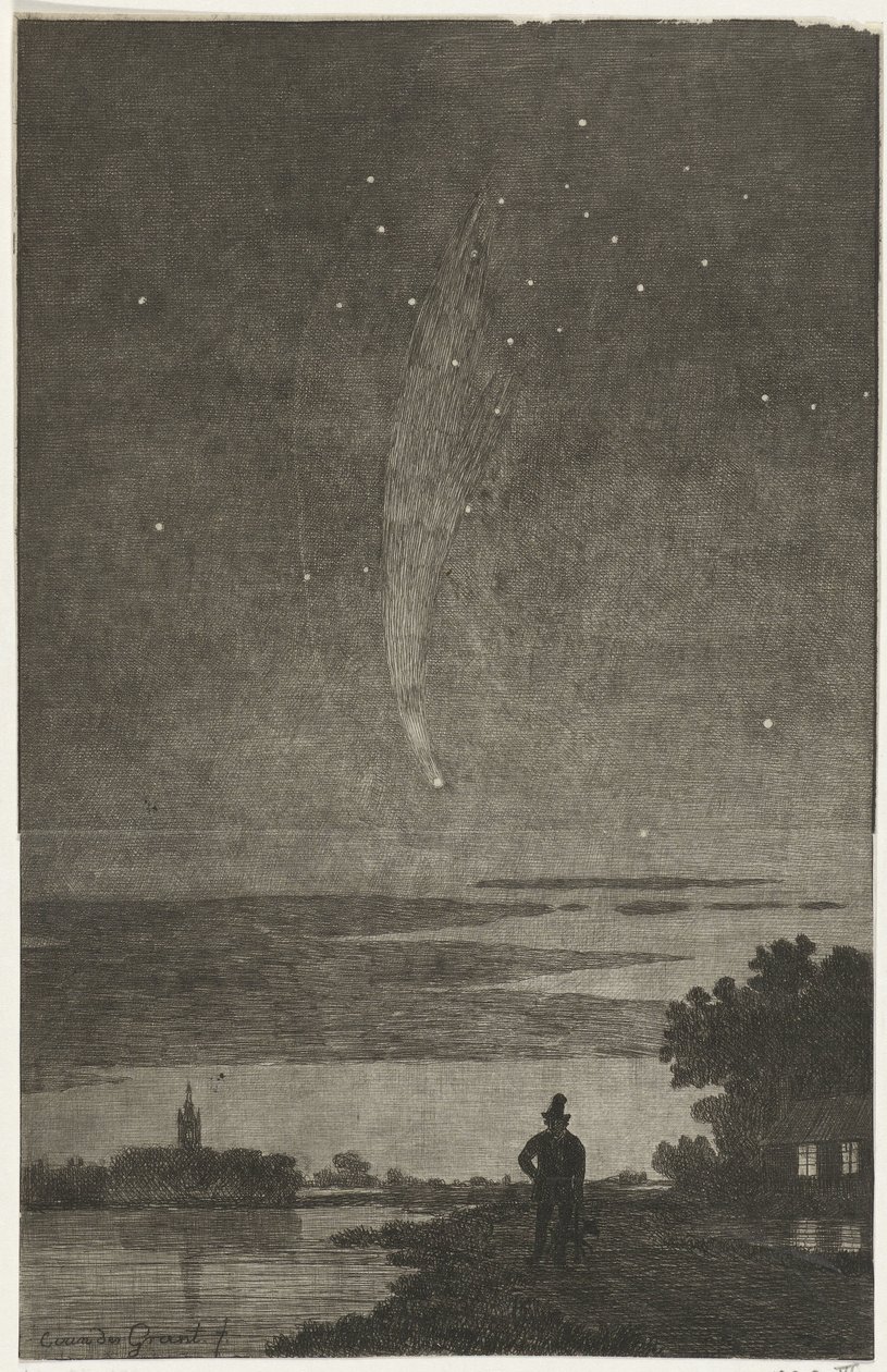 O cometa de Donati, 1858 de Cornelis van der Griendt
