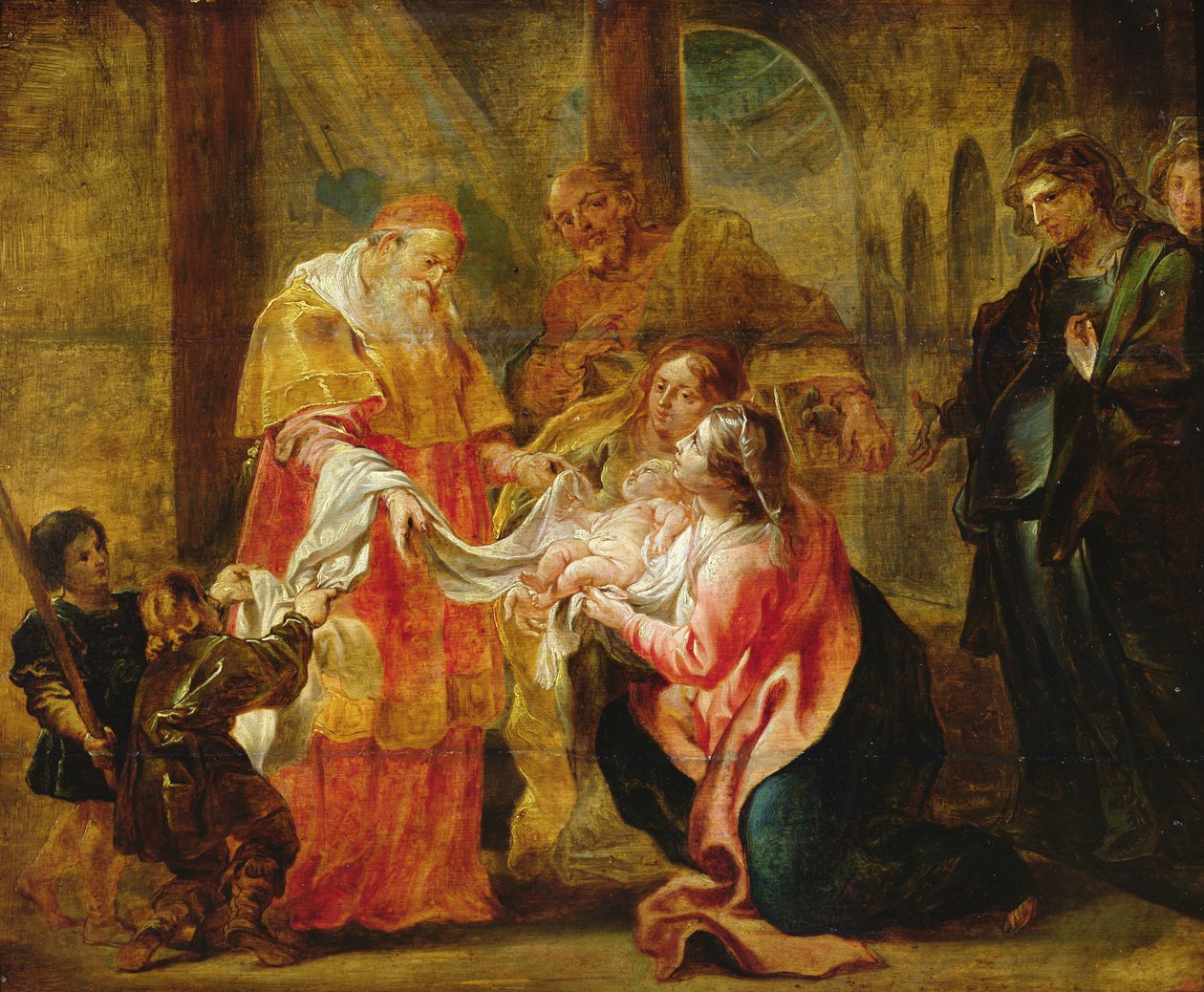 A apresentação da virgem no templo de Cornelius I Schut