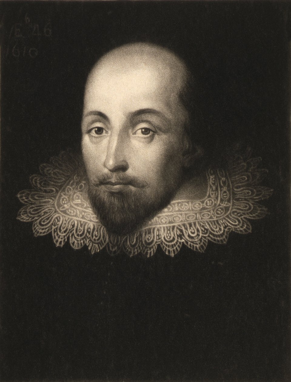 William Shakespeare (1564-1616), gravado por Charles Turner (1773-1857) de Cornelius Janssen van Ceulen