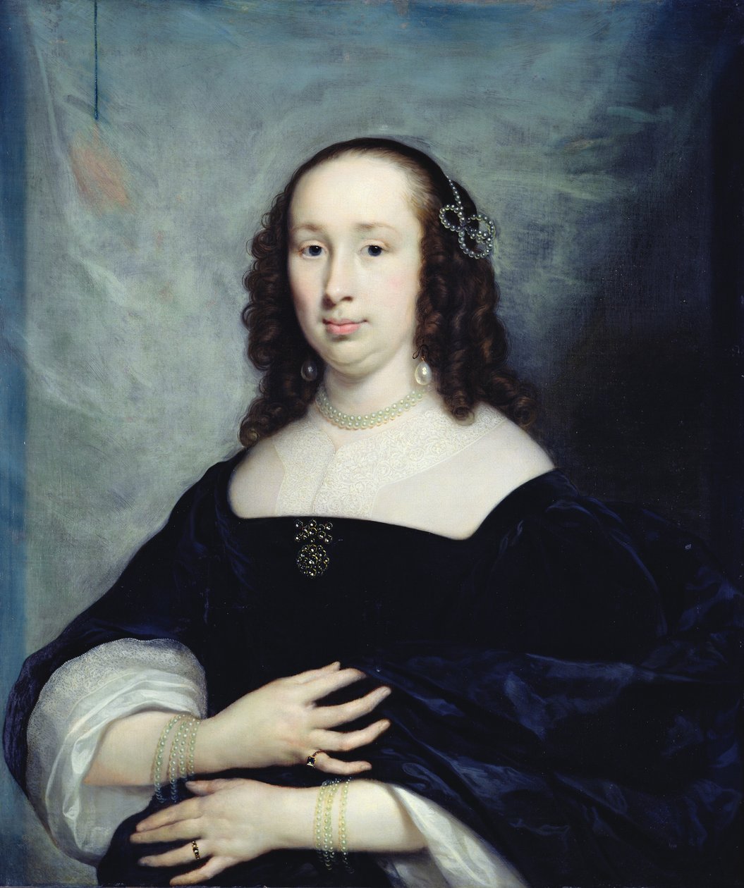 Retrato de uma mulher holandesa de Cornelius Janssen van Ceulen
