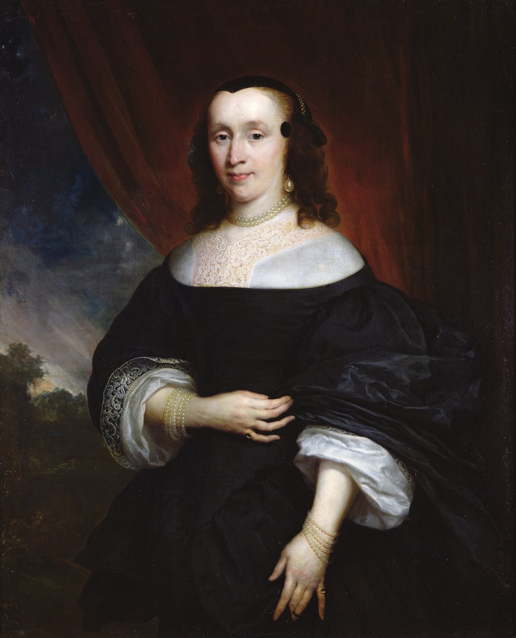 Retrato de uma mulher de Cornelius Janssen van Ceulen