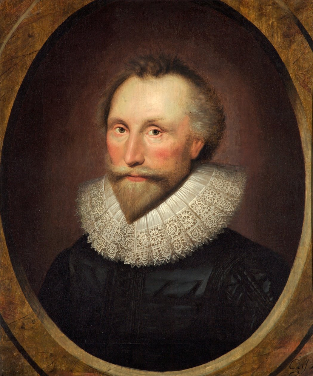 Retrato de um cavalheiro desconhecido de Cornelius Janssen van Ceulen