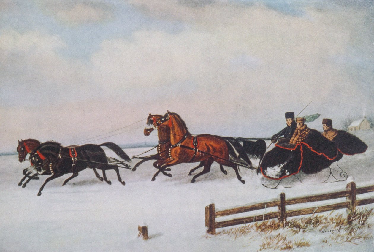 Trenó de Inverno de Cornelius Krieghoff