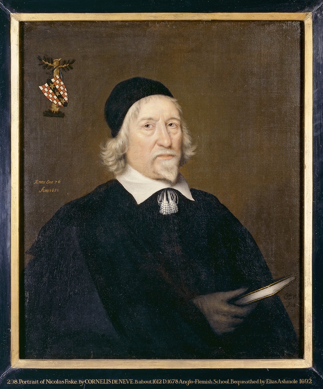 Retrato de um homem, chamado Nicholas Fiske, 1651 de Cornelius de Neve