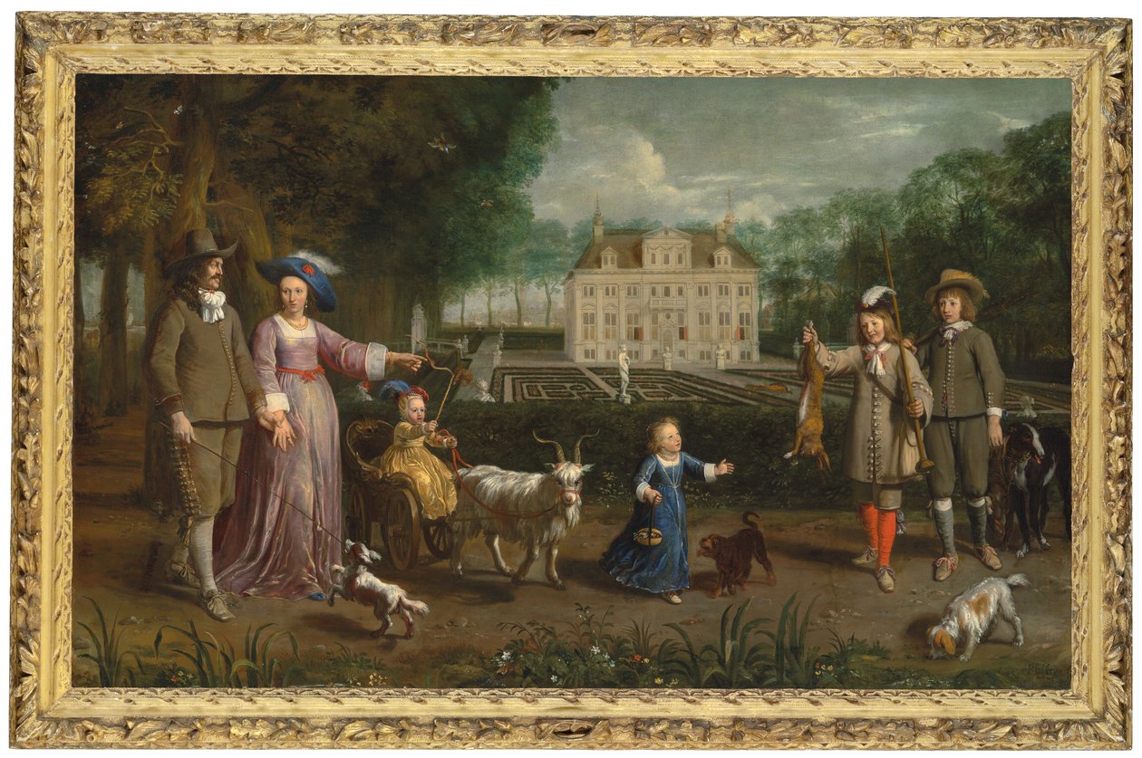 Retrato de grupo de uma família de Cornelius Holsteyn