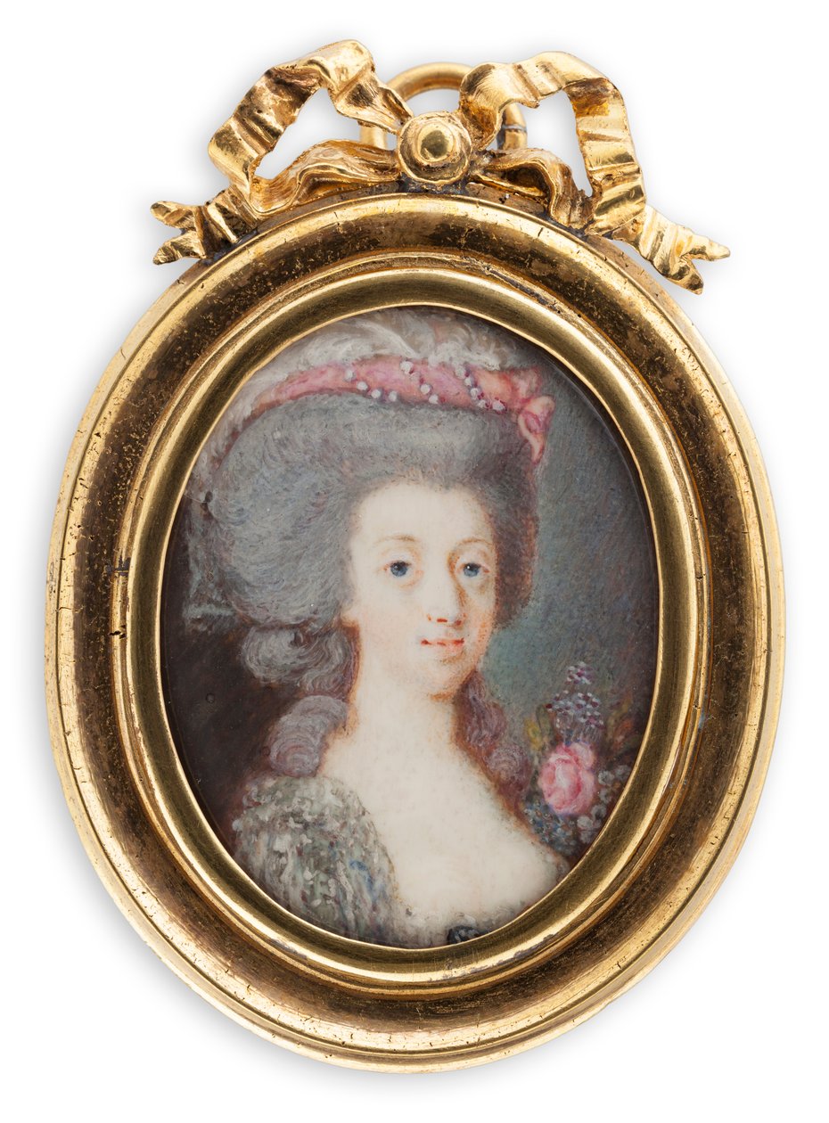 Retrato de Sophia Magdalena da Dinamarca 1746-1813, rainha da Suécia. de Cornelius Høyer