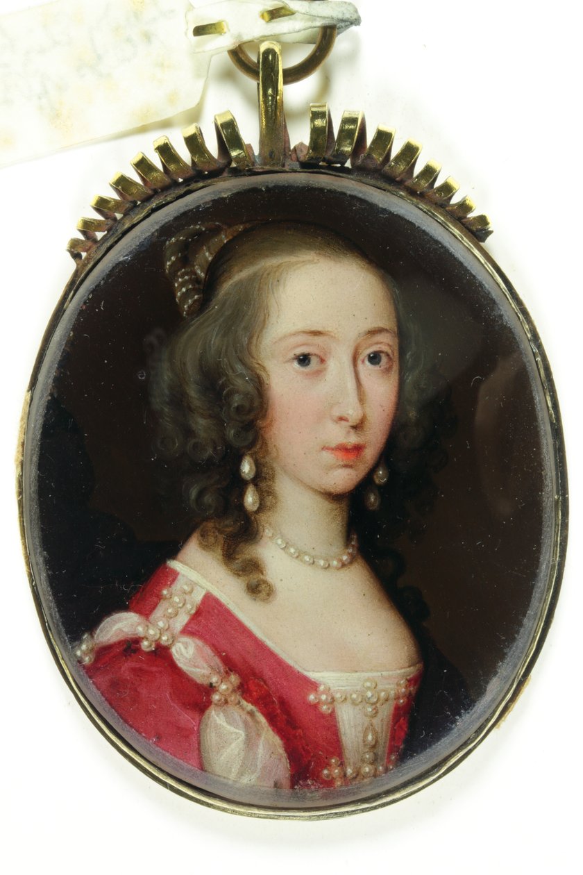 Lady Elizabeth Cavendish, Condessa de Bridgewater (esmalte) de Cornelius I Johnson
