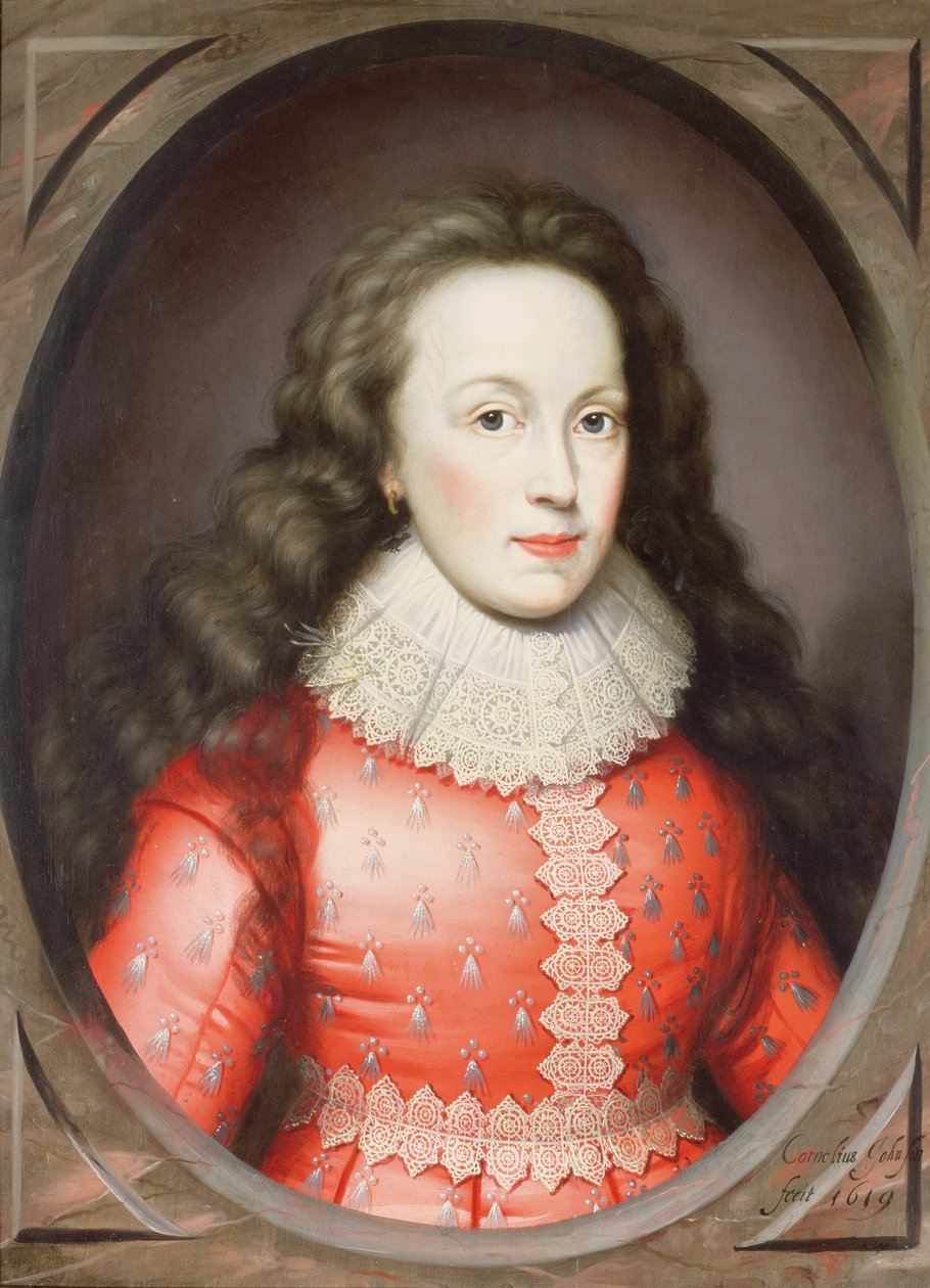 Retrato de uma senhora chamada Alathea, condessa de Arundel, 1619 de Cornelius Janssen van Ceulen