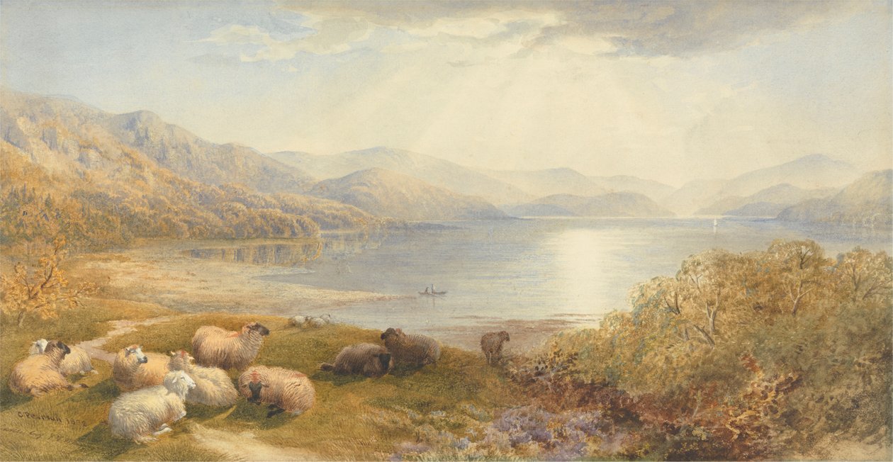 Cena no Mawddlach, perto de Barmouth de Cornelius Pearson