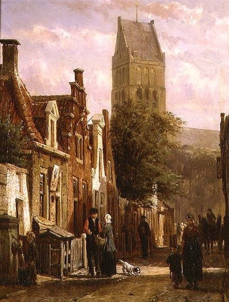 Cena de rua em Bolsward de Cornelius Springer