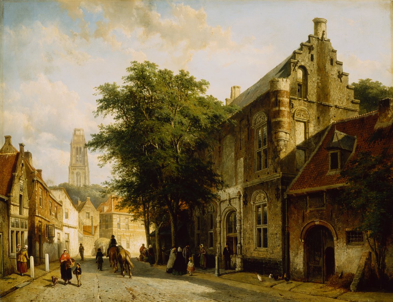 A Casa do Almirante Martin van Rossum em Zaltbommel de Cornelius Springer