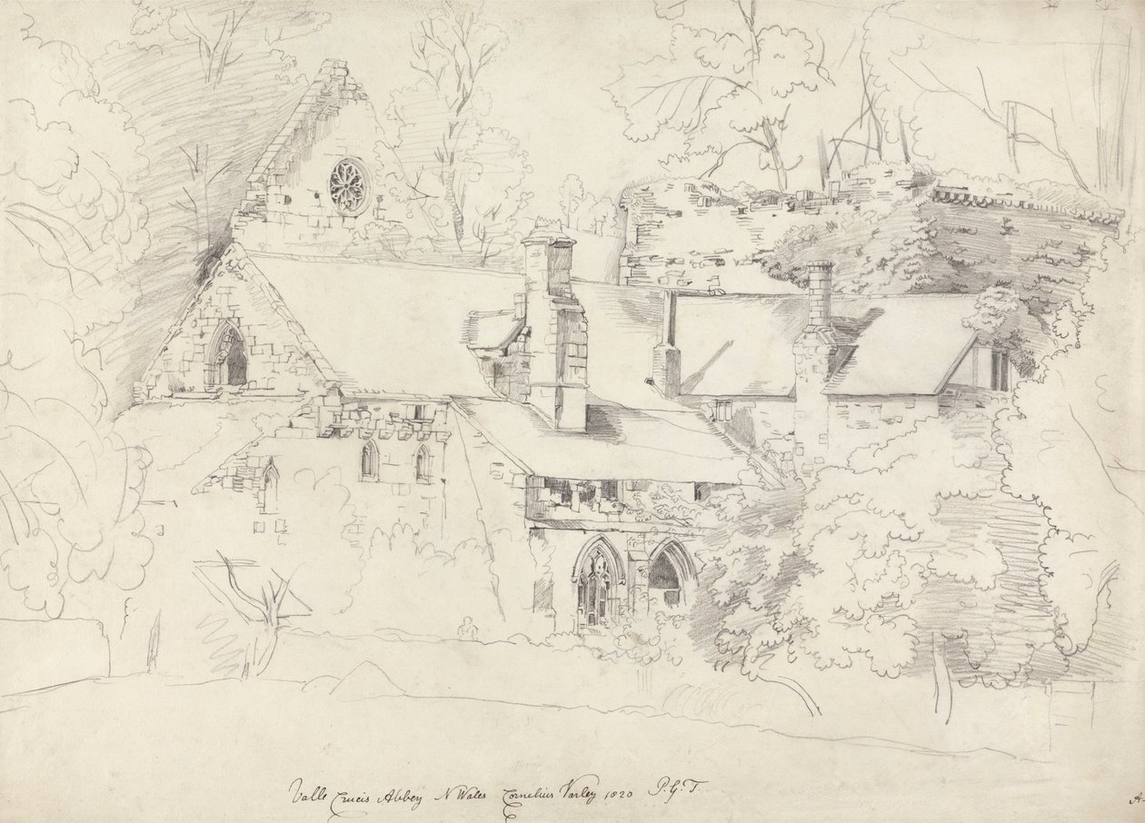 Abadia de Valle Crucis, Denbighshire de Cornelius Varley