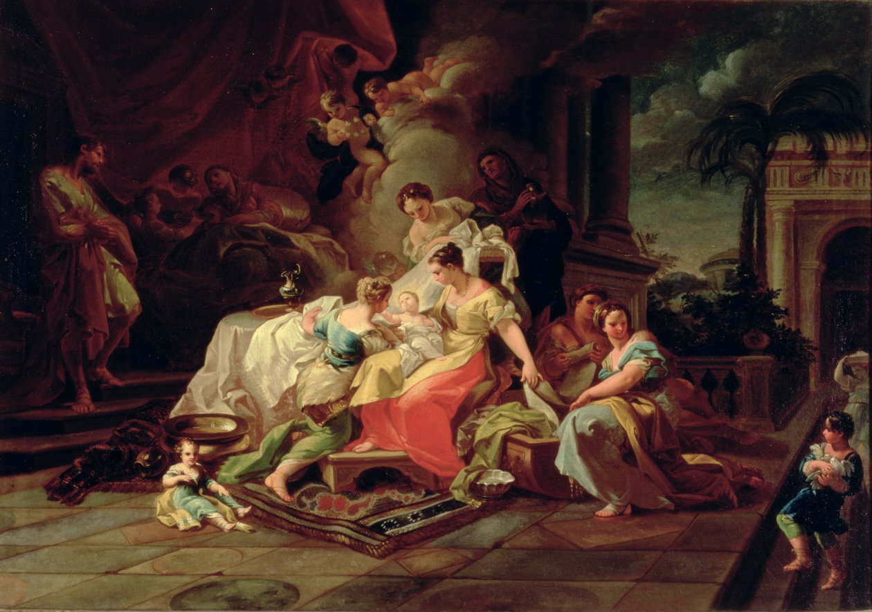 O nascimento de Maria, c.1753 de Corrado Giaquinto