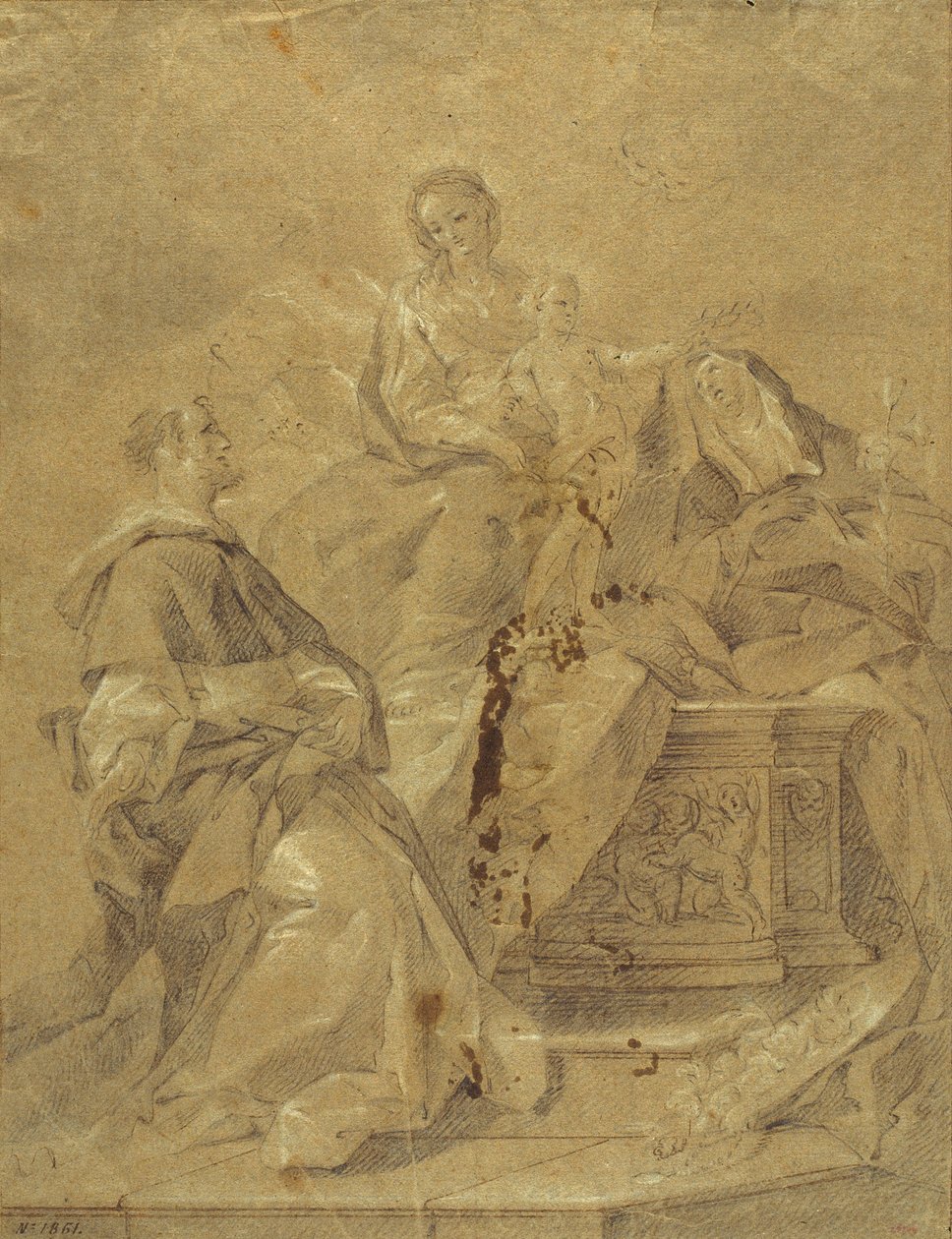 Virgem e Criança, Santa Catarina de Siena e São Domingos de Corrado Giaquinto
