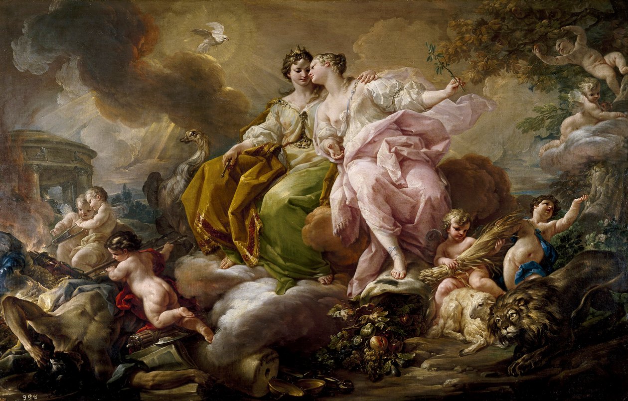 Alegoria de Justiça e Paz de Corrado Giaquinto