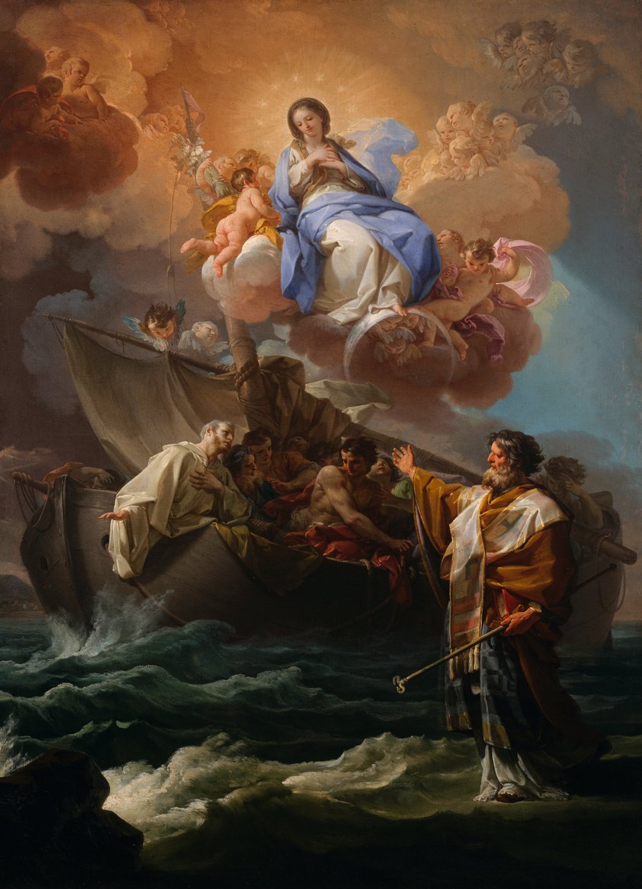 São Nicolau salvando os náufragos de Corrado Giaquinto