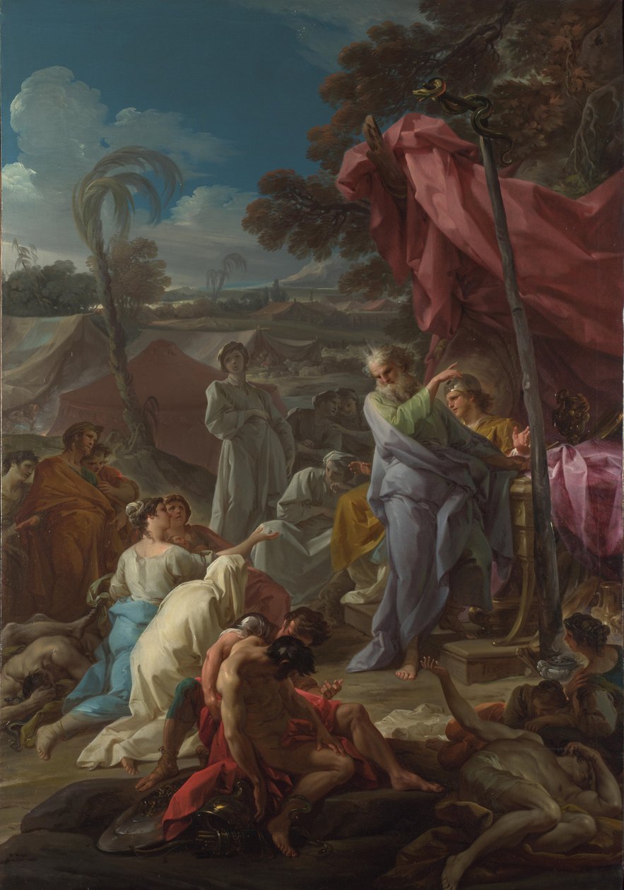 A serpente de bronze, 1744 de Corrado Giaquinto