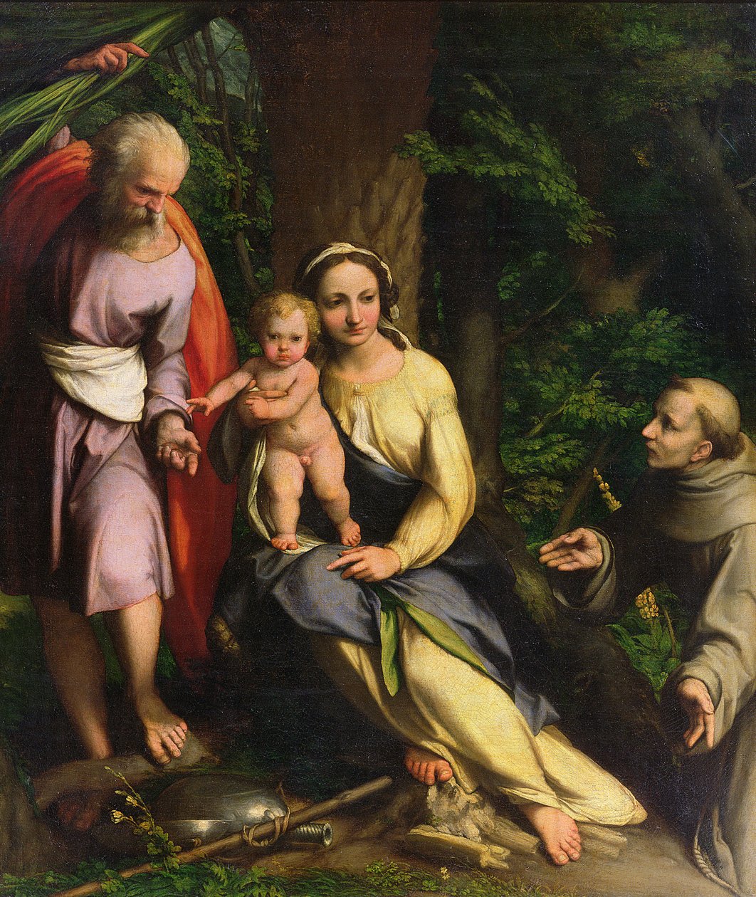 Descanse na fuga para o Egito, c.1515 de Antonio da Correggio