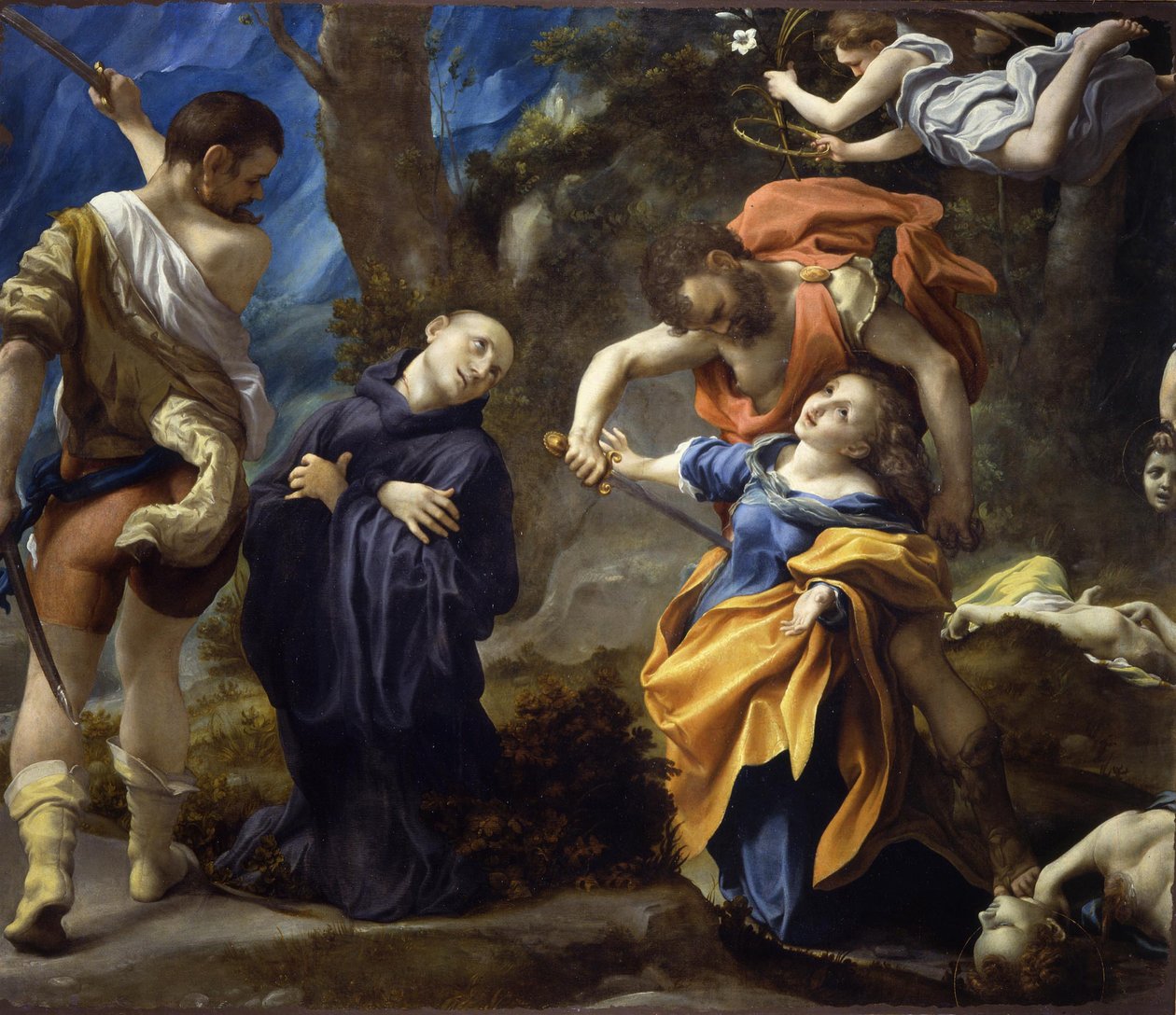 Martírio dos Santos Placidus, Flavia Domitilla, Eutychius e Victorinus, 1525 de Correggio