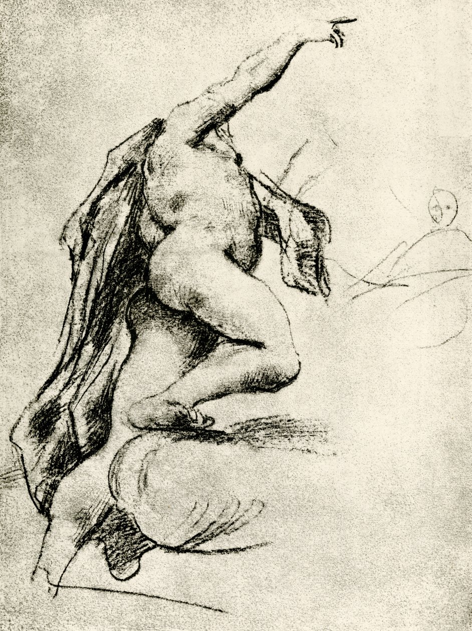 Estudo de movimento de Antonio da Correggio