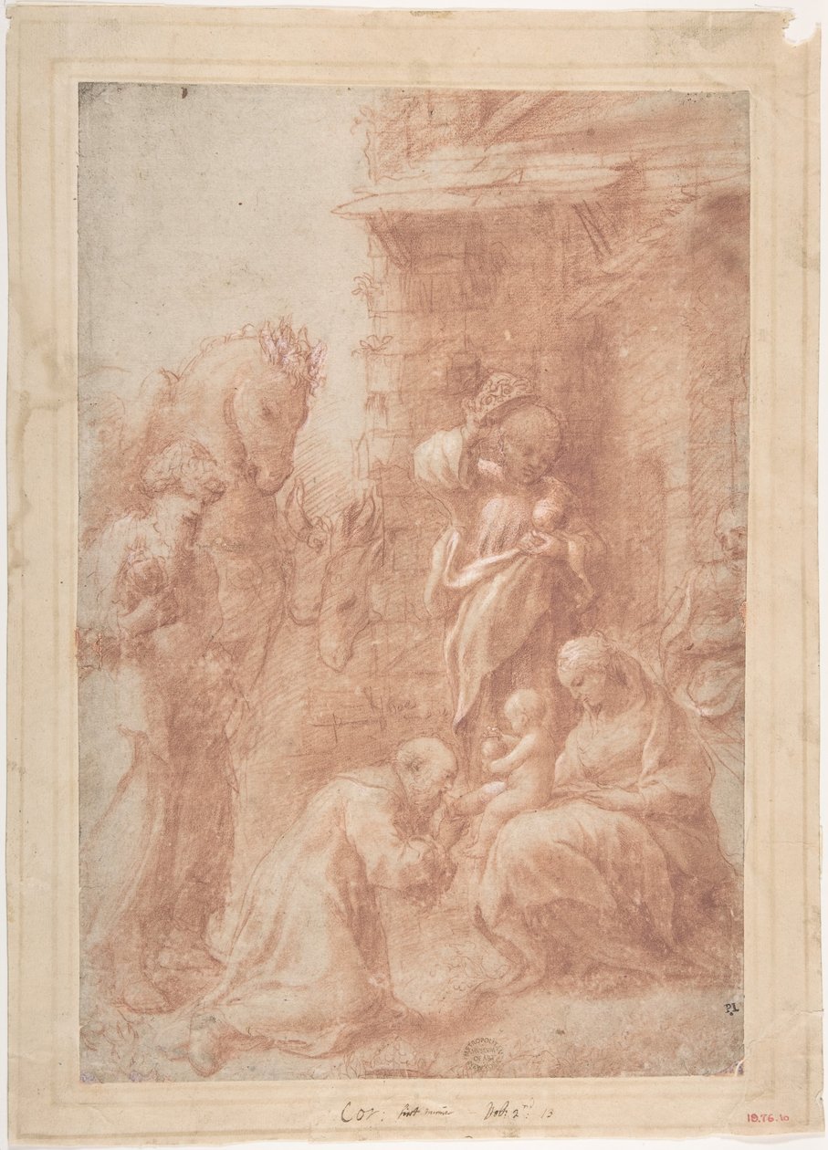 A Adoração dos Magos, c. 1517. de Correggio