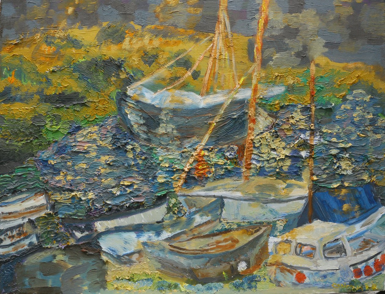Porto de buraco de ratos, barcos de descanso de Cosima Duggal