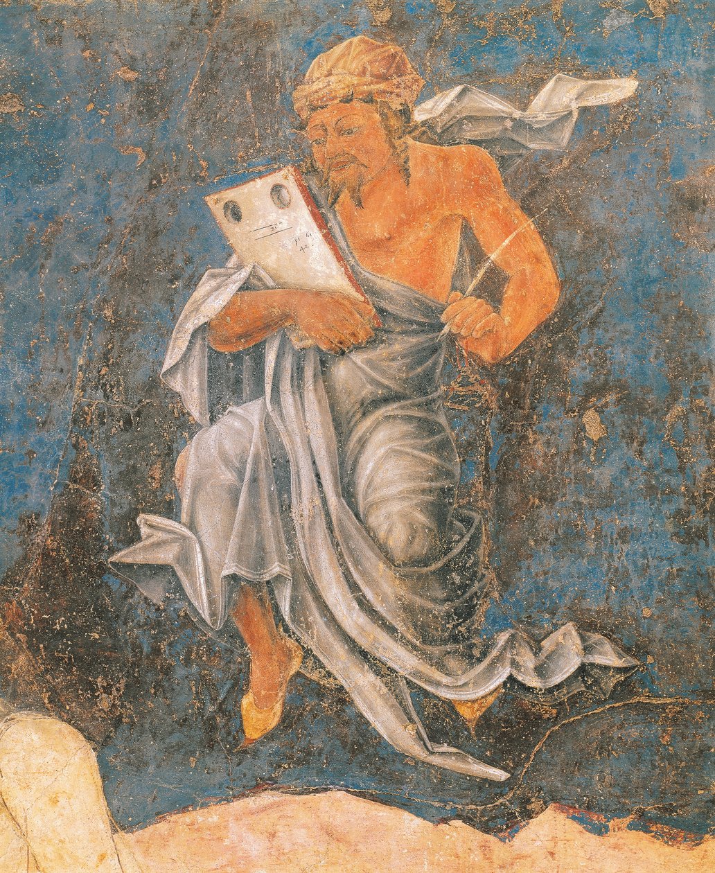 Dean, detalhe da Virgem do Signo, cena do mês de agosto, atribuída a Cosimo Tura de Cosimo (attr. to) Tura