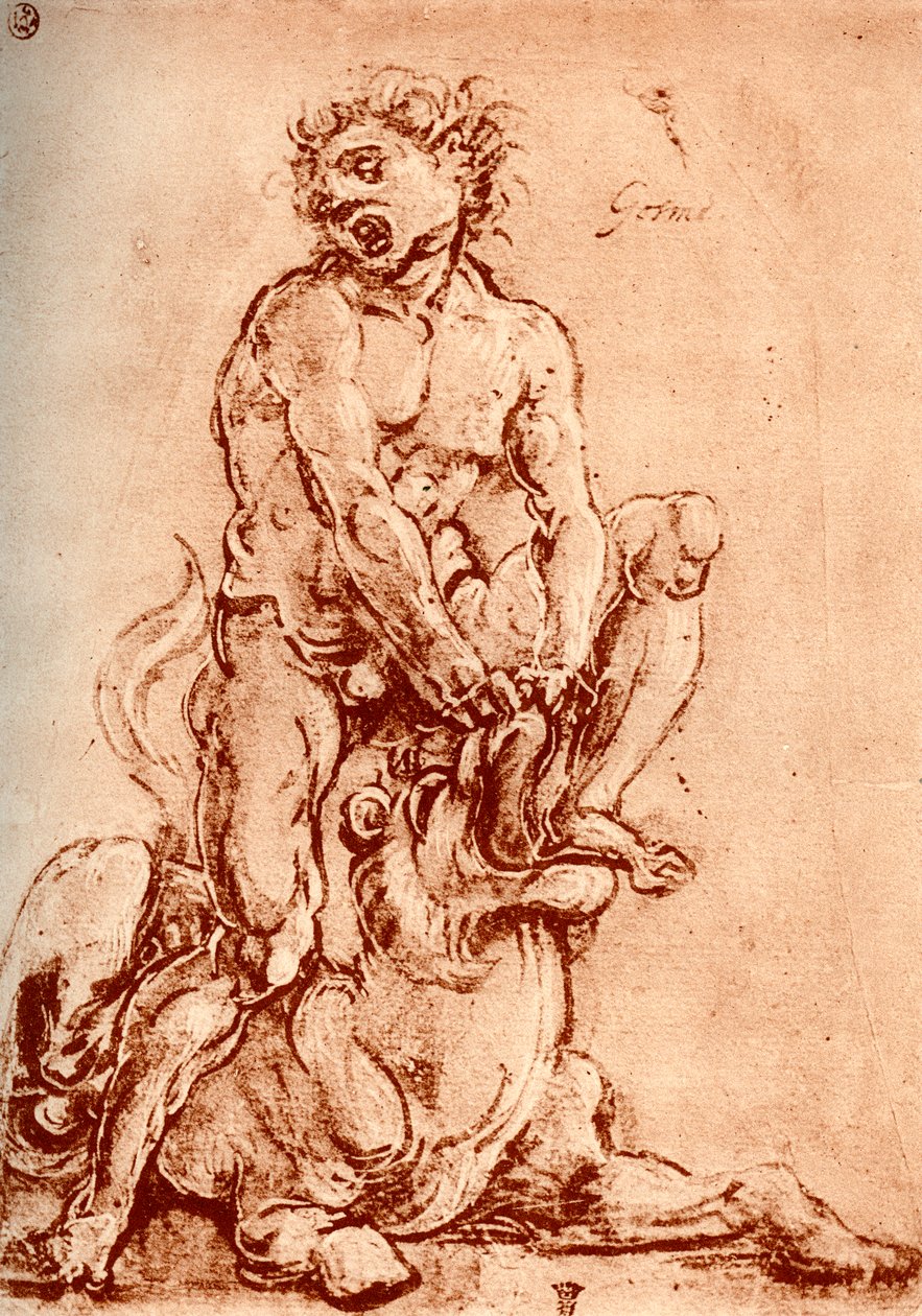 Hércules matando o leão, 1913 de Cosimo Tura
