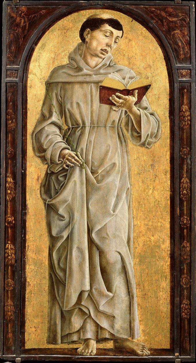 Santo Antônio de Pádua (1195-1231) Leitura de Cosimo Tura