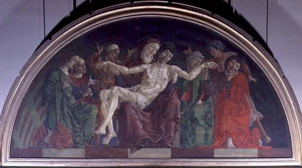A Pieta (óleo sobre painel) de Cosimo Tura