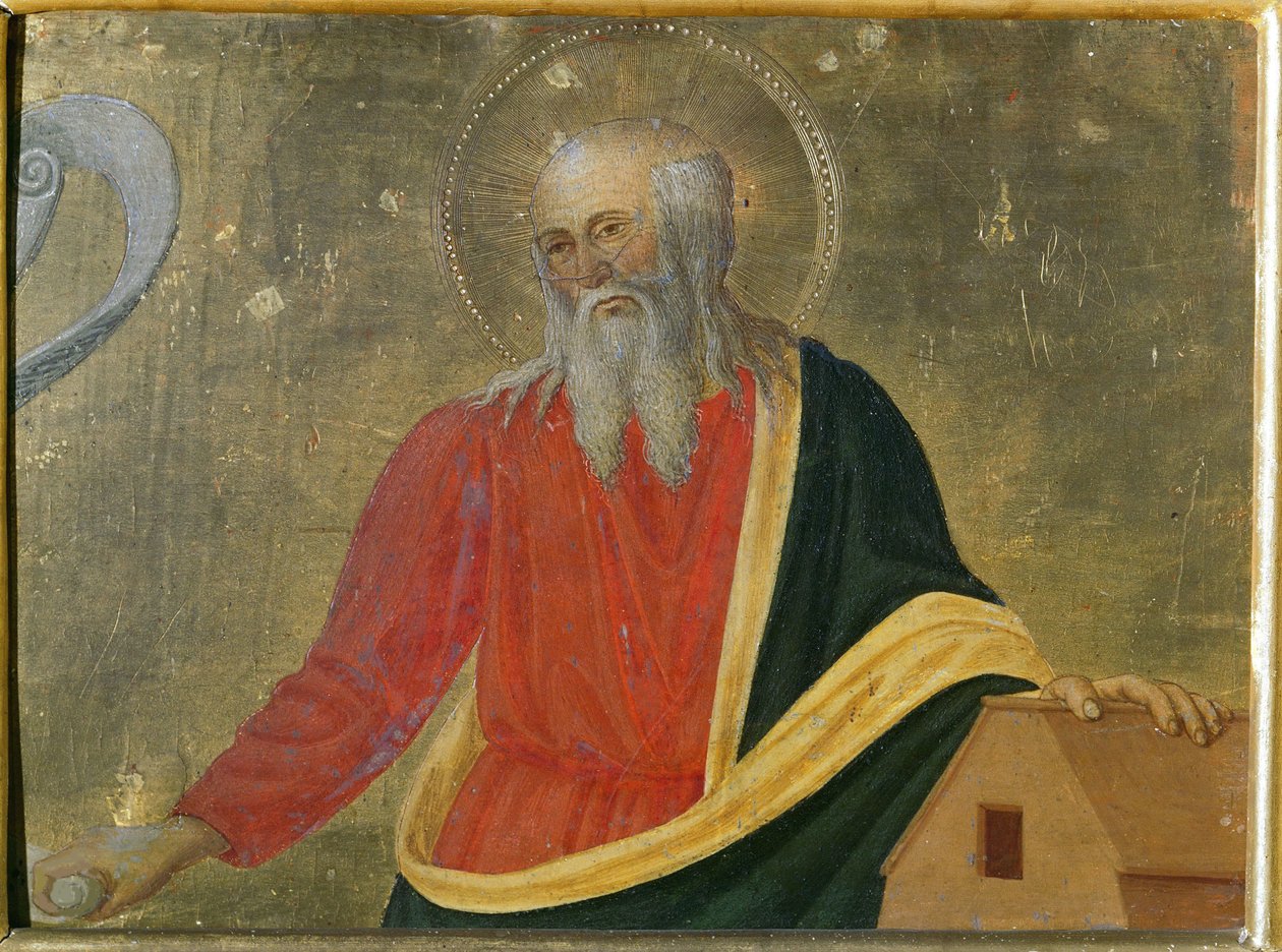 Noah Predella Painel do Retábulo. de Cosimo di Lorenzo Rosselli